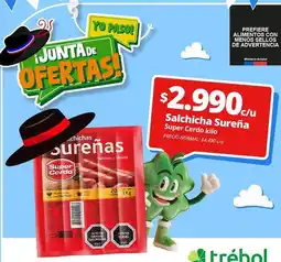 Supermercado El Trébol Sureña - salchicha oferta