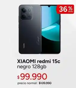 Ripley Xiaomi - redmi 15c negro 128gb oferta