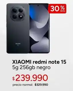 Ripley Xiaomi - redmi note 15 5g 256gb negro oferta