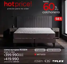 Ripley Rosen - cama europea oferta