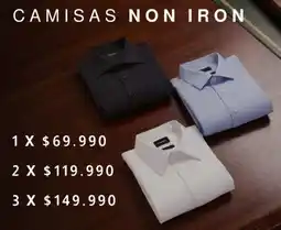 Trial Camisa non iron oferta