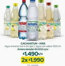 Cruz Verde Cachantun - agua mineral con o sin gas oferta