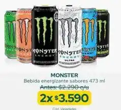 Cruz Verde Monster - bebida energizante sabores oferta