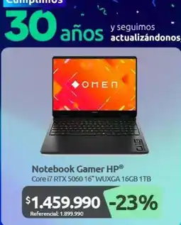 PC Factory Hp - notebook gamer oferta