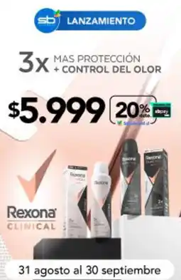Salcobrand Rexona - mas proteccion + control del olor oferta