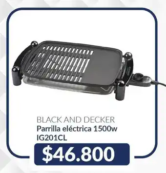 Black & decker - parrilla electrica 1500w ig201cl