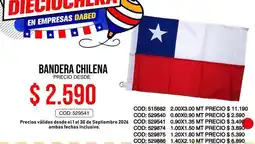 Dabed Bandera chilena oferta