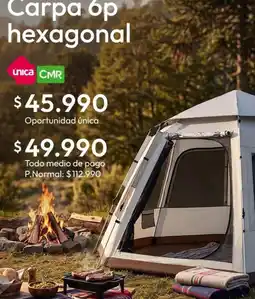 Falabella Carpa 6p hexagonal oferta