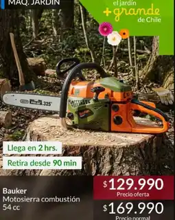 Constructor Sodimac Bauker - motosierra combustion oferta