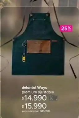 Ripley Delantal wayu premium ajustable oferta