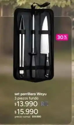 Ripley Set parrillero wayu oferta