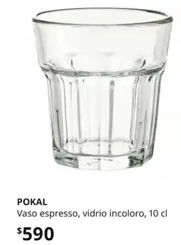 IKEA Vaso espresso, vidrio incoloro, 10 cl oferta