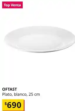 IKEA Plato, blanco, 25 cm oferta