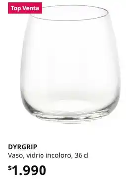 IKEA Dyrgrip vaso, vidrio incoloro oferta