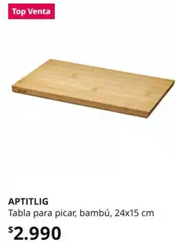 IKEA Tabla para picar, bambu, 24x15 cm oferta