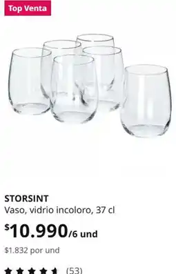 IKEA Vaso, vidrio incoloro oferta