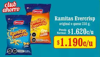 Unimarc Ramitas Evercrisp Original o Queso 250g oferta