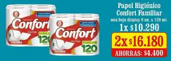 Unimarc Papel Higiénico Confort Familiar 2x8 un. oferta