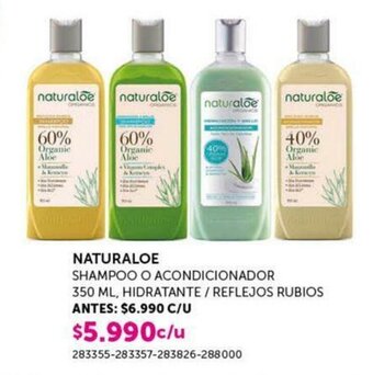 Cruz Verde Naturaloe Shampoo o Acondicionador 350ml oferta