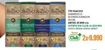 Cruz Verde Tío Nacho Shampoo o Acondicionador 2x415ml oferta