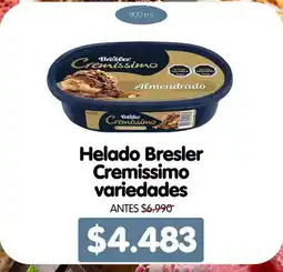 Supermercado Único Bresler - helado cremissimo variedades oferta