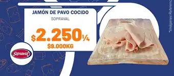 Jamón de pavo cocido