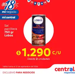 Central Mayorista Sal parrillera Lobos oferta