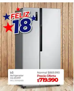 Multicentro Lg - refrigerador gps-1mpp oferta