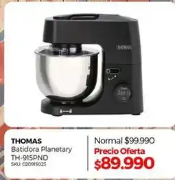 Multicentro Thomas - batidora planetary th-915pnd oferta