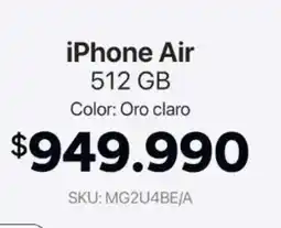 MacOnline Iphone air 512gb oro oferta