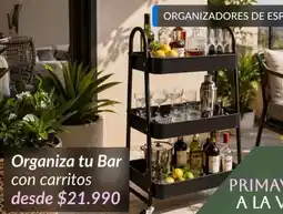 Constructor Sodimac Organiza tu bar con carritos oferta