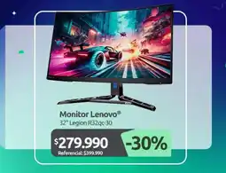PC Factory Lenovo - monitor oferta