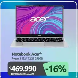 PC Factory Acer - notebook oferta