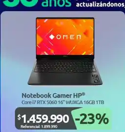 PC Factory Hp - notebook gamer oferta