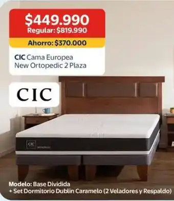 Cic - cama nuropea new ortopedic 2 plaza
