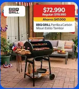 Lider Bbq grill parrilla a carbon misuri estilo tambor oferta