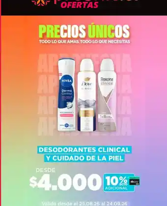Desodorantes clinical y cuidado de la piel