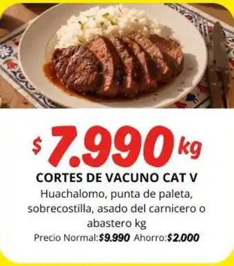 Cortes - de vacuno cat v