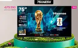 Ripley Hisense - 75u6esv oferta