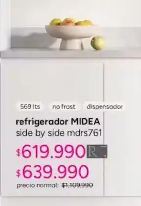 Midea - refrigerador side