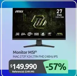 PC Factory Msi - monitor oferta