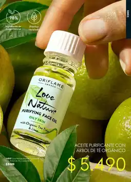 Oriflame Aceite purificante con arbol de te organico oferta