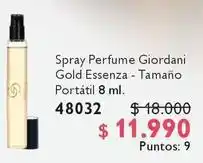 Oriflame Giordani - spray perfume gold essenza - tamaño portatil oferta