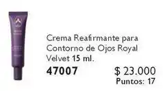 Oriflame Royal - crema reafirmante para contorno de ojos velvet 15 ml. 47007 oferta