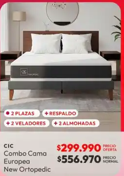 Abc Cic - combo cama europea new ortopedic oferta
