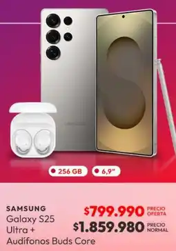 Abc Samsung - galaxy s25 ultra + audifonos buds core oferta