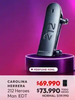 Abc Héroes - carolina herrea 212 heroes man edt oferta