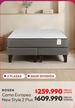 Abc Rosen - cama europea new style 2 plus oferta