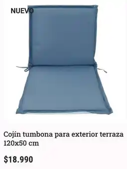 Casaideas Cojín tumbona para exterior terraza oferta