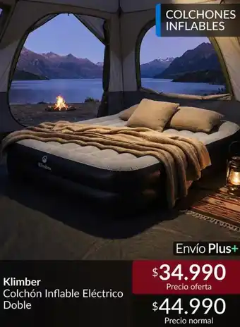 Klimber - colchón inflable eléctrico doble